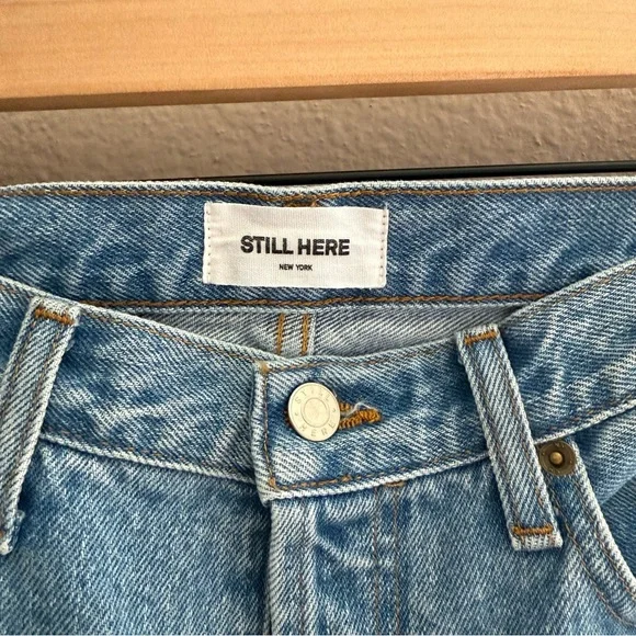 Still Here Cloud Rainbow Tate Crop Jeans - Picture 4 of 7